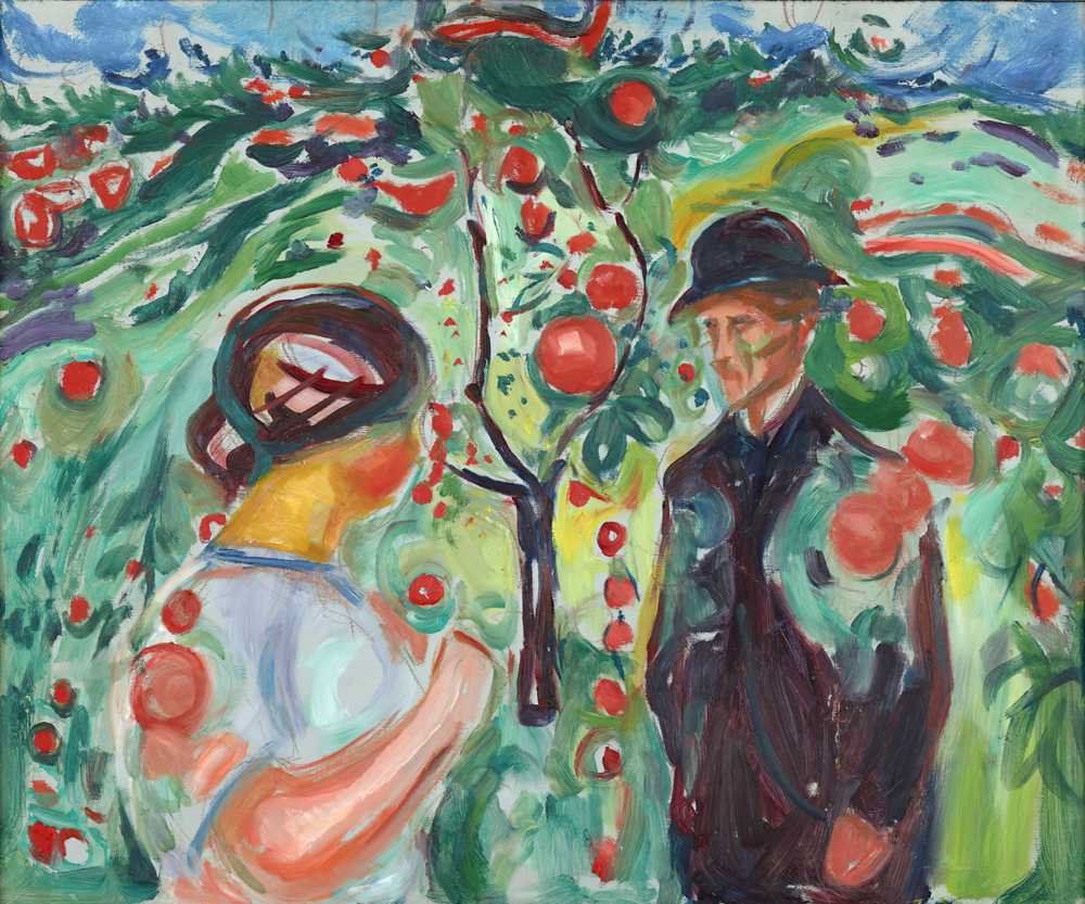 Beneath the Red Apples (1927–30) - Edward Munch