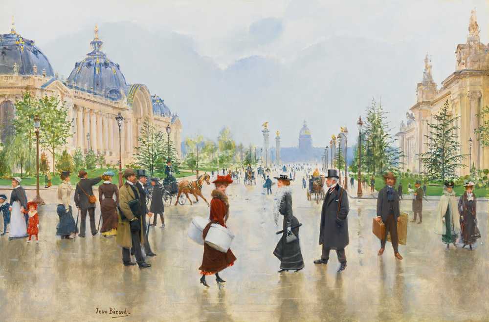 Between the Petit and the Grand Palais, Avenue Alexandre-III - Jean Beraud