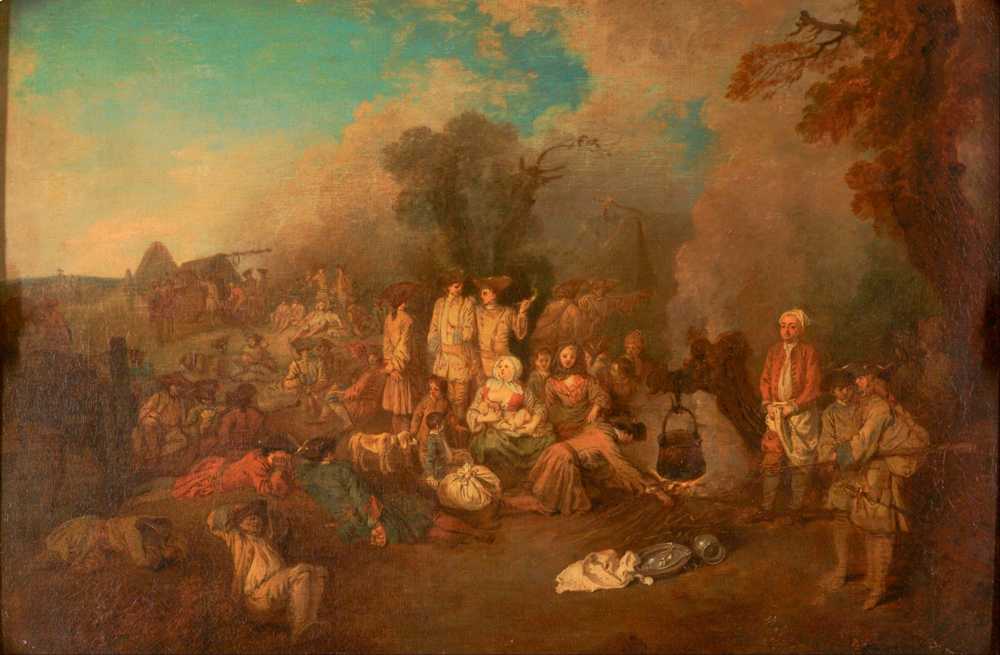 Bivouac - Jean-Antoine Watteau