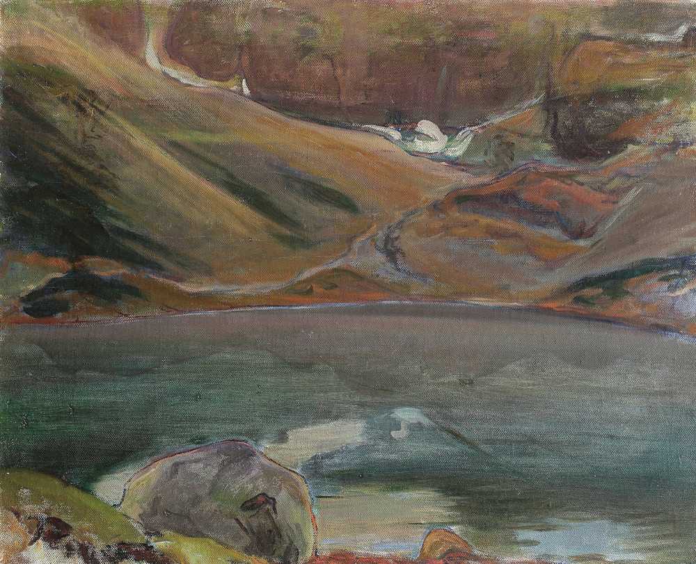 Black Pond (circa 1909) - Władysław Ślewiński