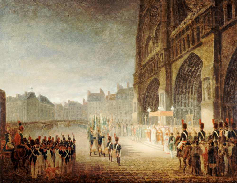 Blessing of the flags on the square of Notre-Dame (1805) - Antoine-Jean Gros