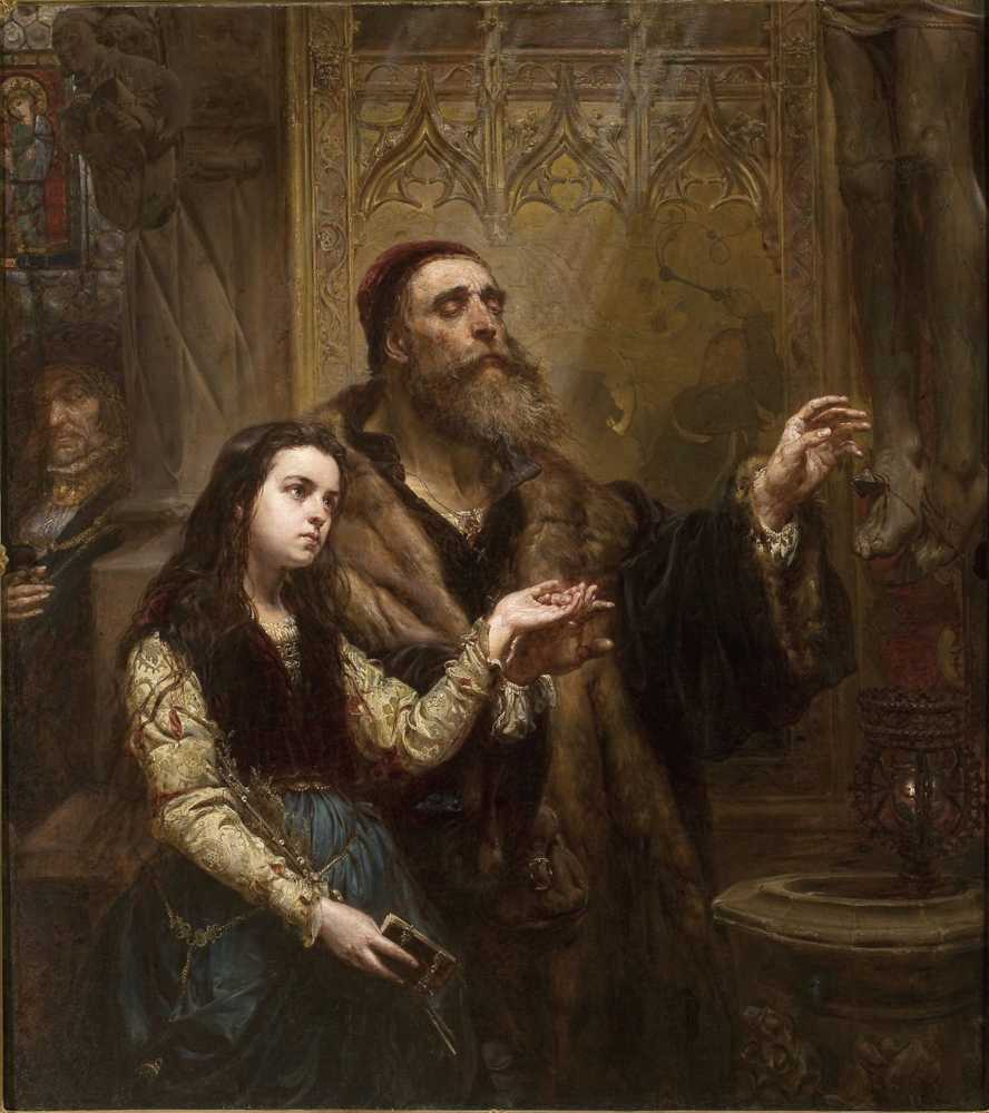 Blind Veit Stoss with his granddaughter (1865) - Jan Matejko