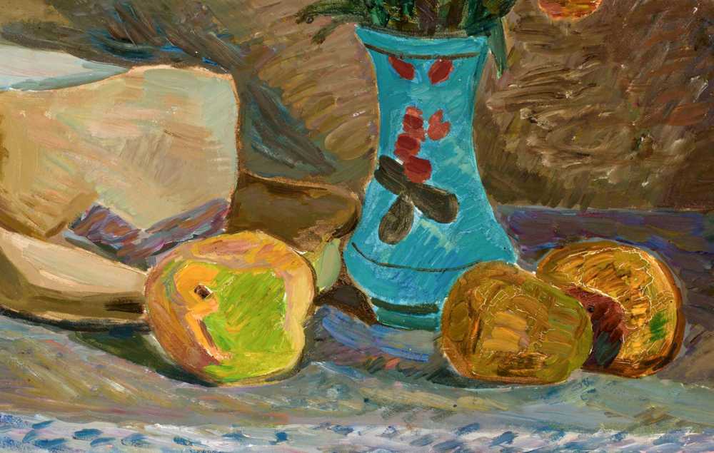 Blue flower vase (1936) - Zygmunt Waliszewski