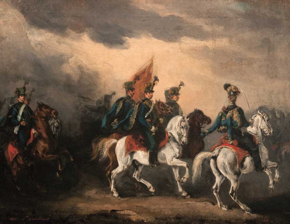 Blue Hussars (1836) - Piotr Michałowski