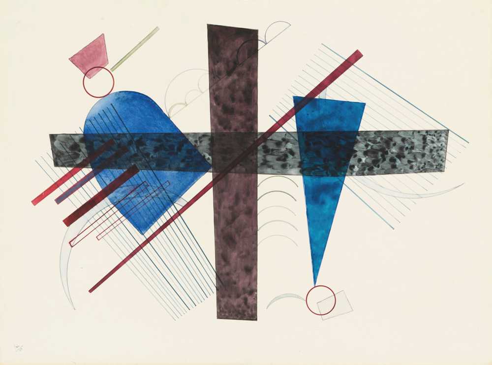Blue in Round and Pointed (1933) - Wassily Kandinsky