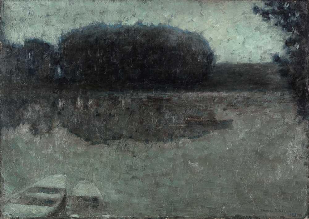 Blue River, Montreuil-Bellay (1897) - Henri Le Sidaner