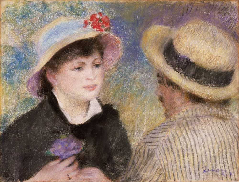 Boating Couple (said to be Aline Charigot and Renoir) (1881) - Auguste Renoir