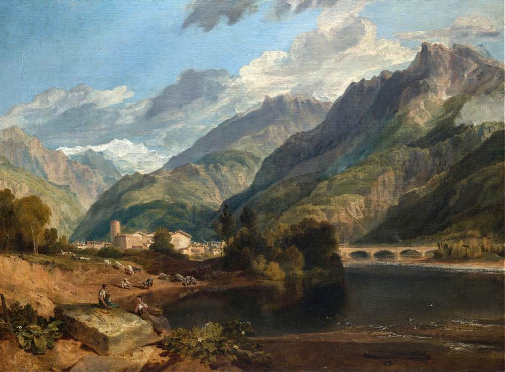 Bonneville Savoy, with Mont Blanc - Joseph Mallord Turner