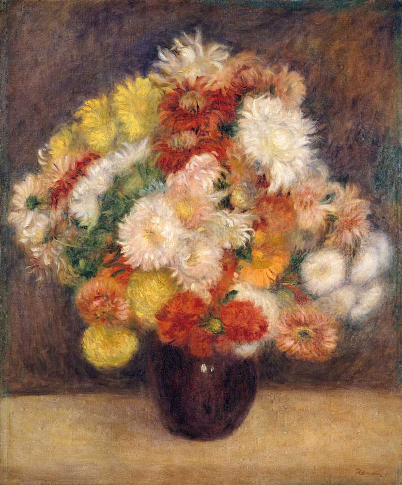 Bouquet Of Chrysanthemums (1881) - Auguste Renoir