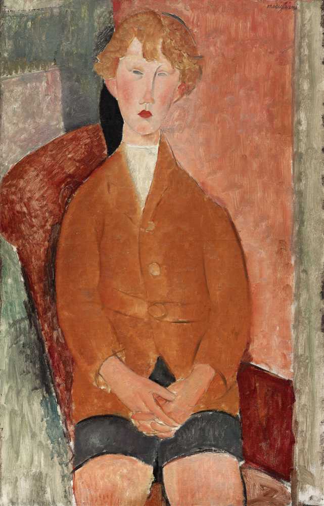 Boy in Short Pants (About 1918) - Amedeo Modigliani