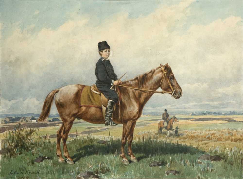 Boy on a pony (1874) - Juliusz Kossak