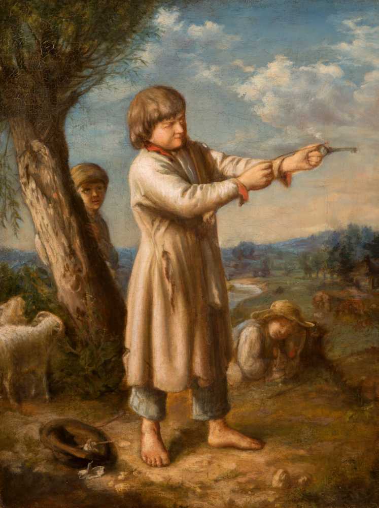 Boy Shooting with a Key (before 1863) - Aleksander Kotsis