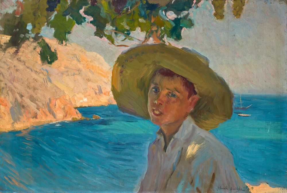 Boy with a hat, Jávea - Joaquin Sorolla y Bastida