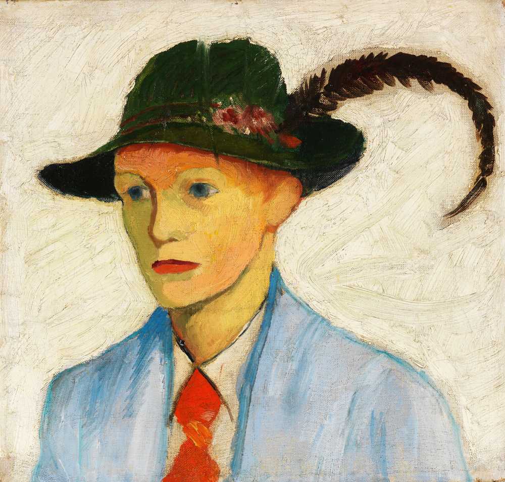 Boy with a Plumed Hat (1910) - August Macke