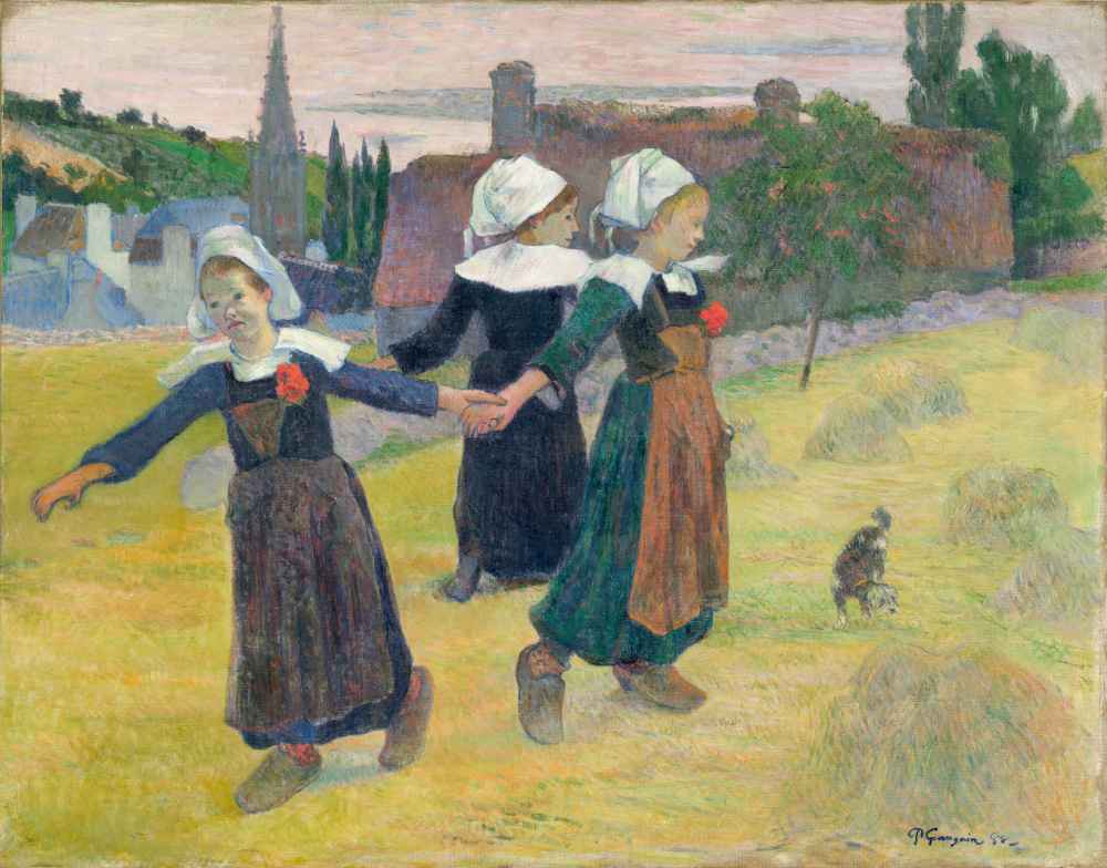 Breton Girls Dancing, Pont-Aven - Paul Gauguin
