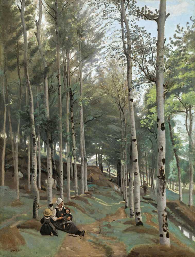 Breton landscape - Jean Baptiste Camille Corot