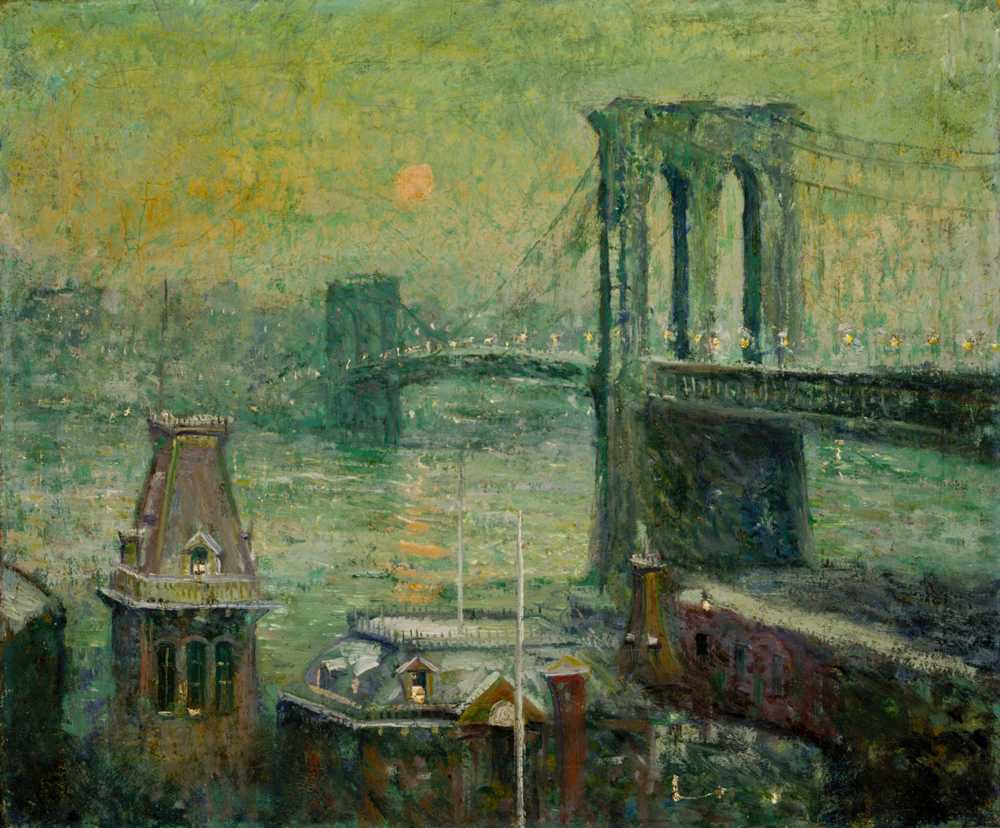Brooklyn Bridge - Ernest Lawson