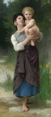 Brother And Sister (1887) - William-Adolphe Bouguereau