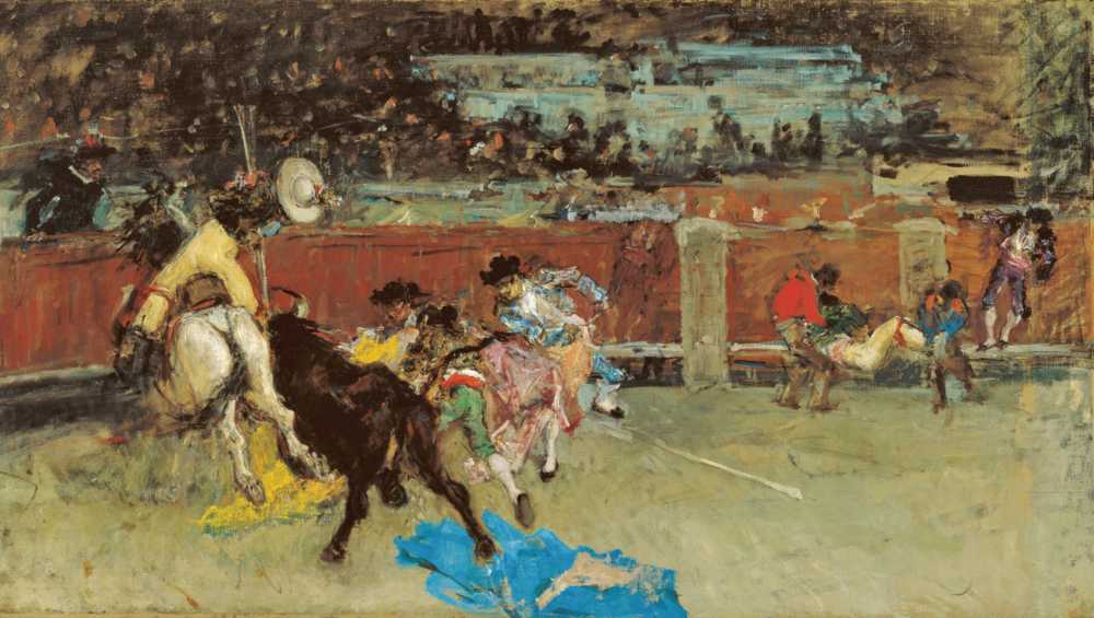 Bullfight. Wounded Picador (1867) - Mariano Fortuny Marsal