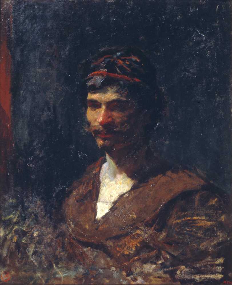 Bust of a Man. Allegory of Bacchus (1868) - Mariano Fortuny Marsal
