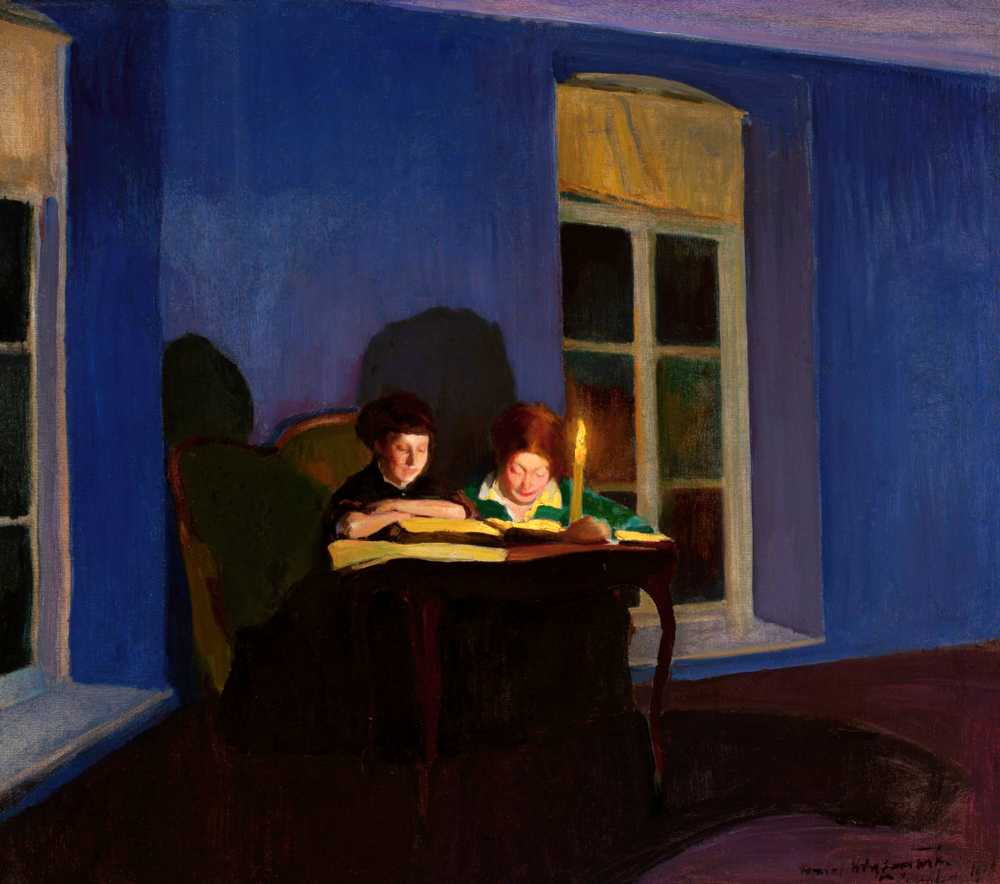 By candlelight (1914) - Konrad Krzyżanowski