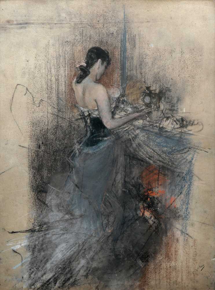 By The Fireside - Giovanni Boldini