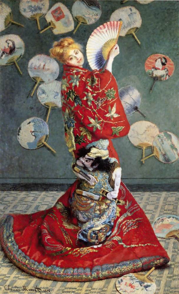 Camille in Japanese dress - Monet