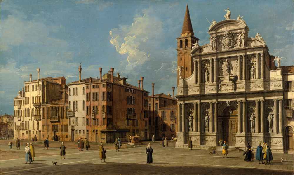 Campo Santa Maria Zobenigo, Venice - Canaletto - Bernardo Bellotto