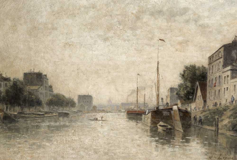 Canal Saint-Denis, Paris (circa 1876-1882) - Stanislas Lepine