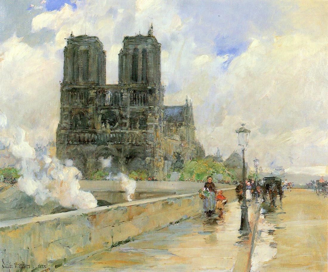 Cathedral of Notre Dame, 1888 - Hassam