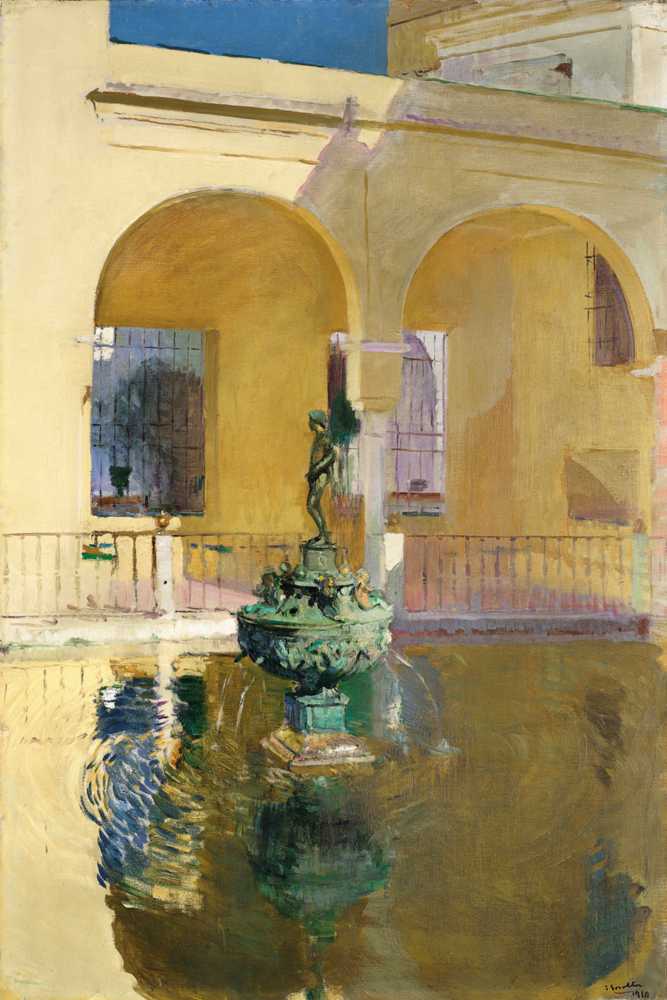 Charles V Pond, Alcázar, Seville (1910) - Joaquin Sorolla y Bastida
