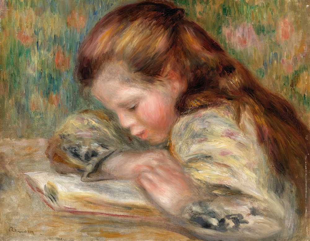 Child Reading (Early 1890s) - Auguste Renoir