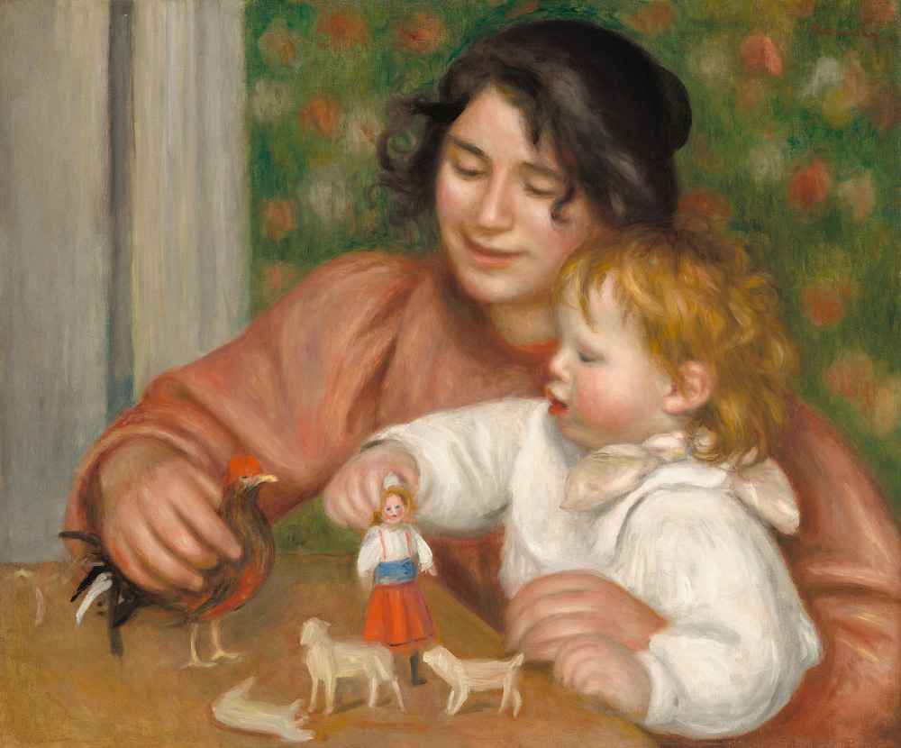 Child with Toys - Gabrielle and the Artists Son, Jean - Auguste Renoir