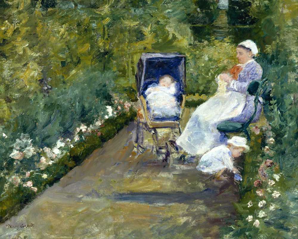 Children in a Garden (The Nurse) - Mary Cassatt