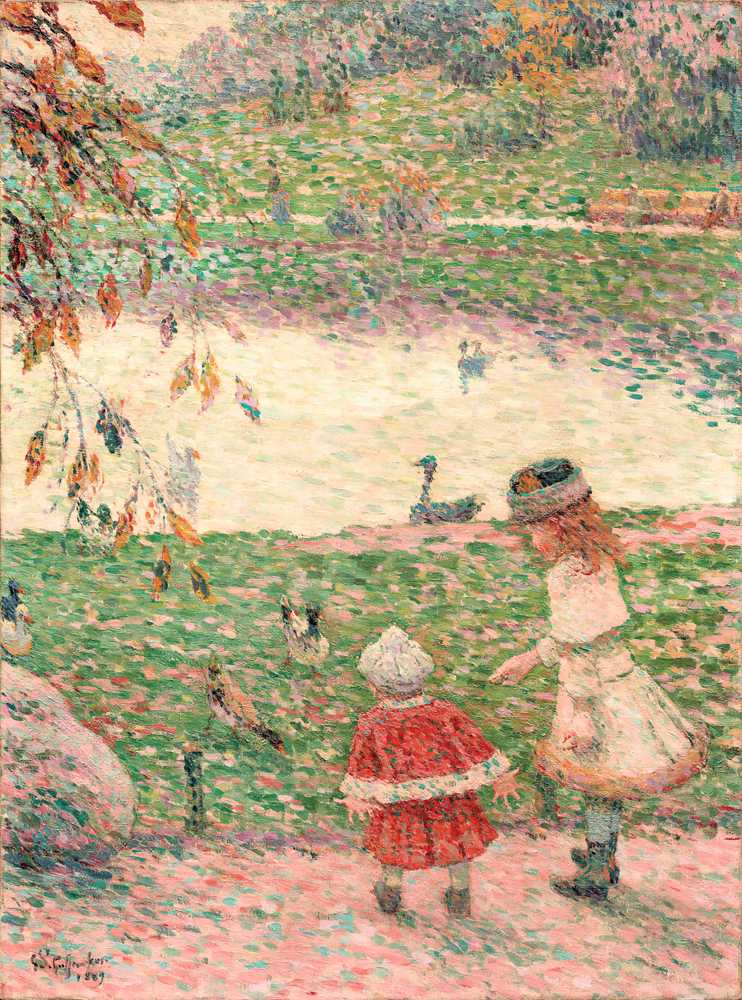 Children in Parc Montsouris (1889) - Emile Schuffenecker