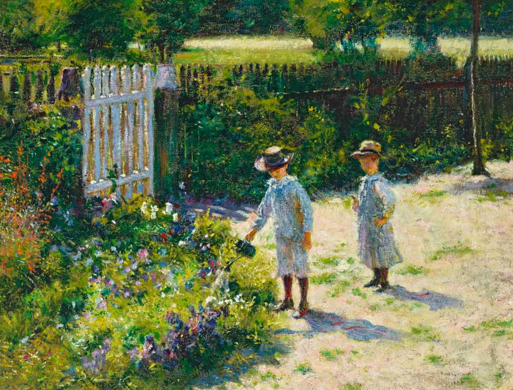 Children in the garden (1892) - Władysław Ansgary Podkowiński
