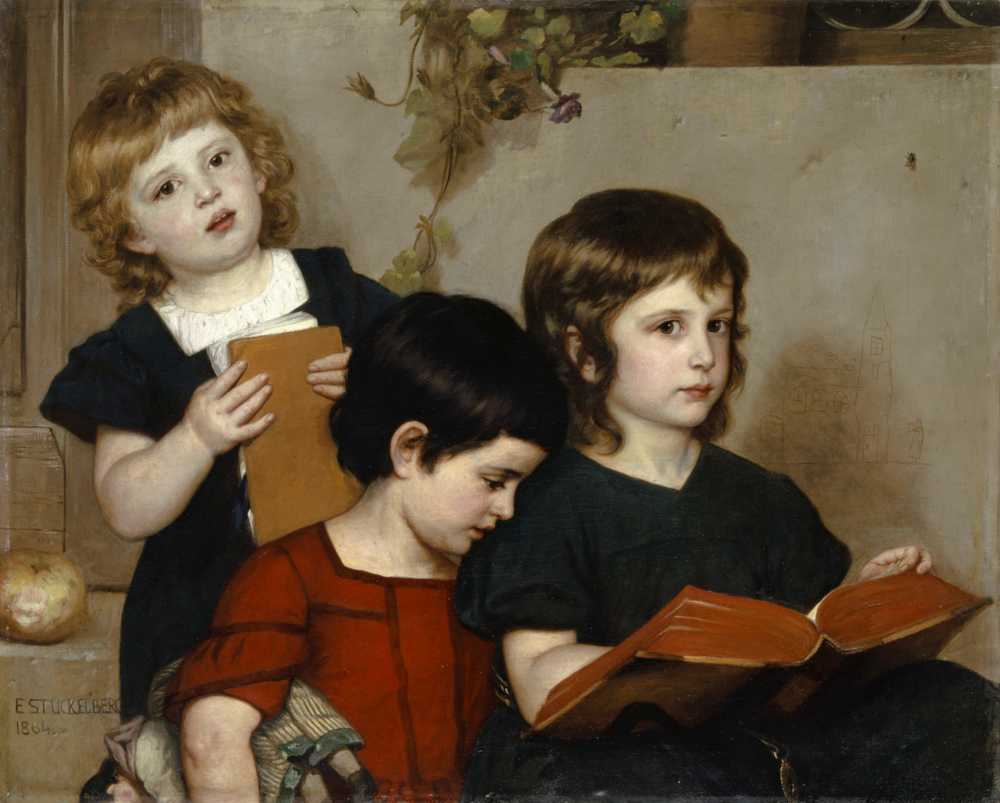 Children’s Church Service (1864) - Ernst Stückelberg