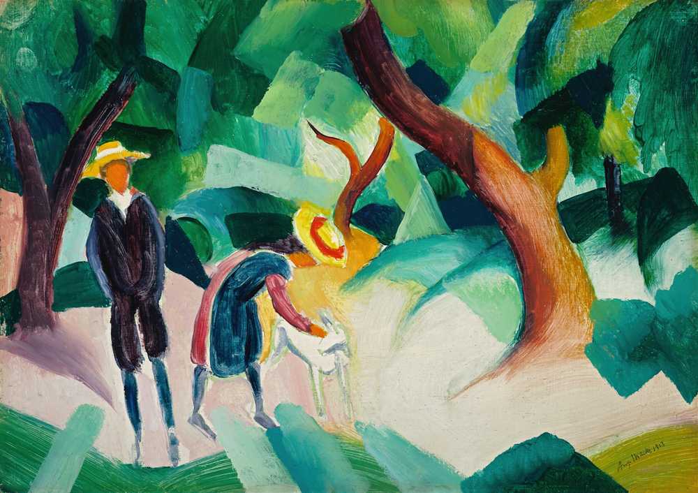 Children with a Goat (1913) - August Macke