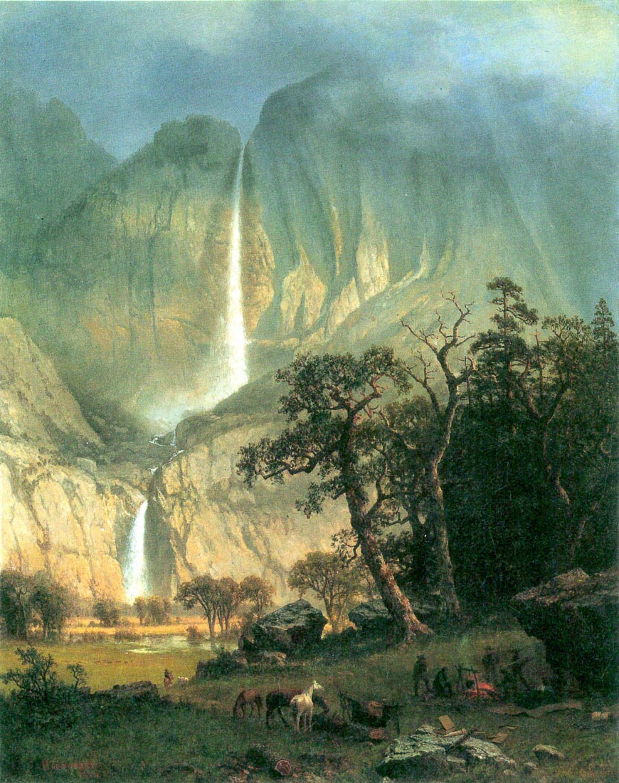 Cho-Looke,  Yosemite Watterfall - Bierstadt