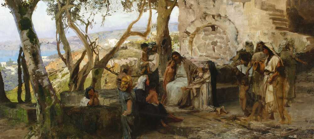 Christ among children (1872) - Henryk Hektor Siemiradzki