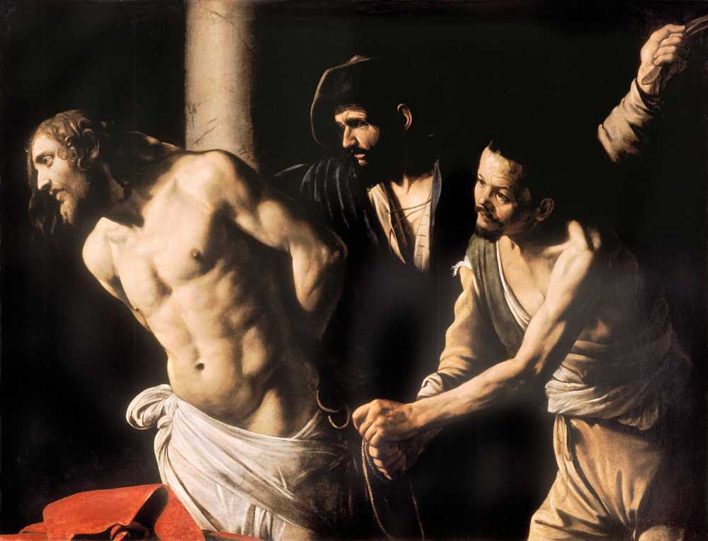Christ at the Column (circa 1607) - Michelangelo Merisi de Caravag