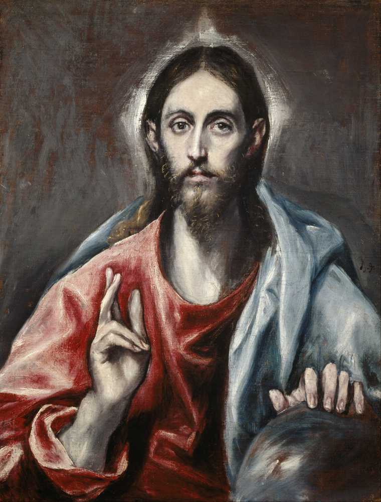 Christ Blessing (‘the Saviour Of The World’) - El Greco