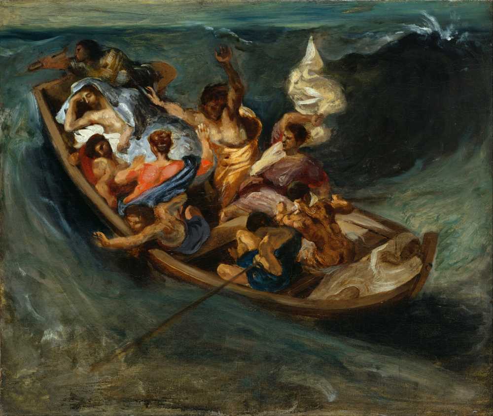 Christ On The Sea Of Galilee - Ferdinand Victor Eugene Delacroix