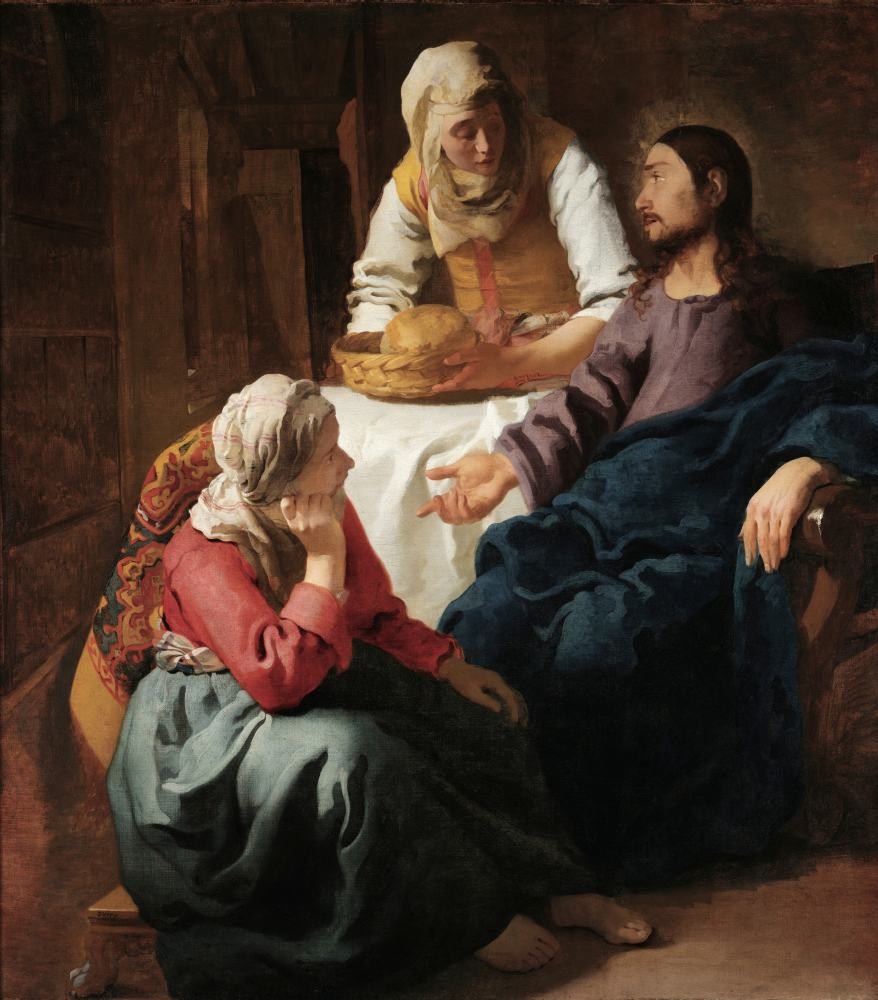 Christ with Mary and Martha - Vermeer