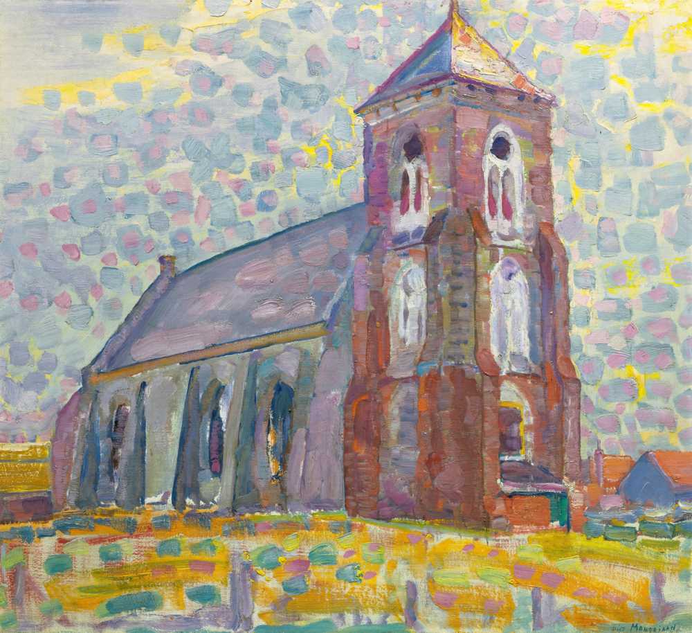 Church In Zoutelande (1909) - Piet Mondrian
