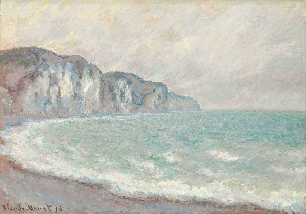 Cliff Of Pourville (1896) - Claude Monet
