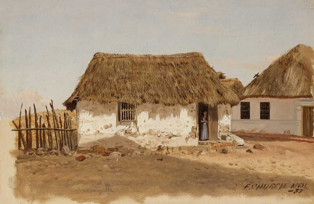 Colombia, Barranquilla, Two Houses (1853) - Frederick Edwin Church