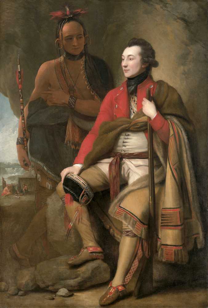 Colonel Guy Johnson and Karonghyontye (Captain David Hill) (1776) - West