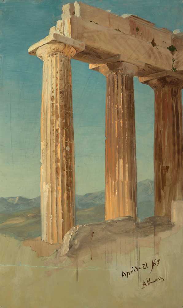 Columns of the Parthenon, Athens (1869) - Frederick Edwin Church