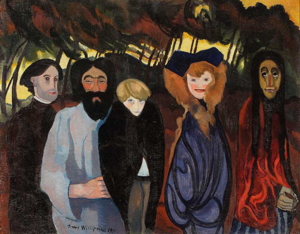 Composition with five figures (1911) - Stanisław Ignacy Witkiewicz